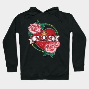 Ornamental Tattoo Style Heart - MOM Hoodie